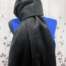 Alpaca scarf shawl black