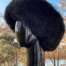 Women's Fur Alpaca Hat - black