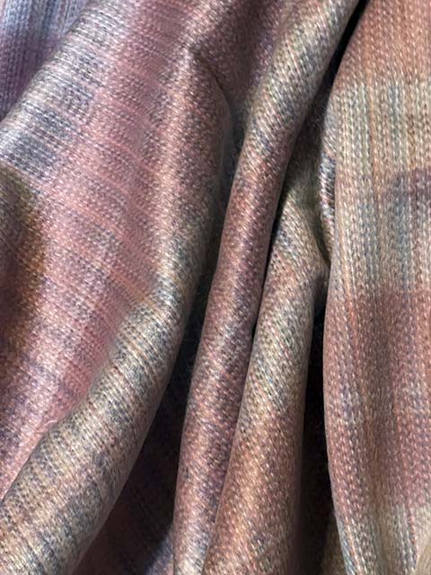 Pretty in Pink and Pastels alpaca blanket