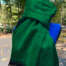 Alpaca scarf/shawl emerald green 2024