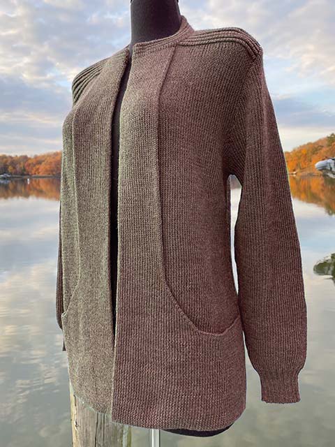 Women's Alpaca Specialty Sweater - heathered tan