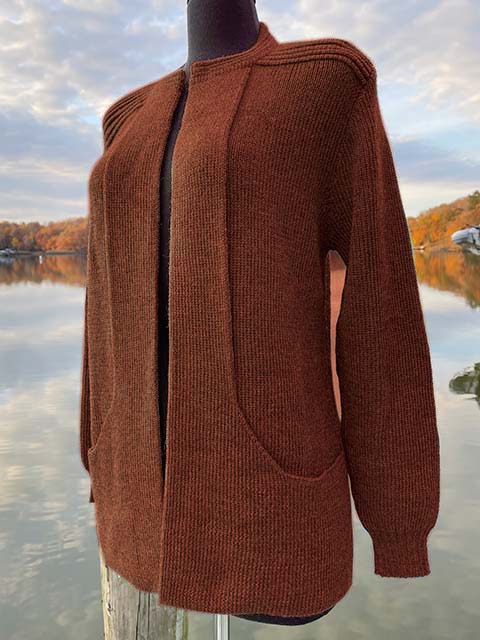 Women's Alpaca Specialty Sweater - rust